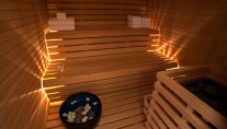 Realxing Sauna aboard luxury yacht Numptia
